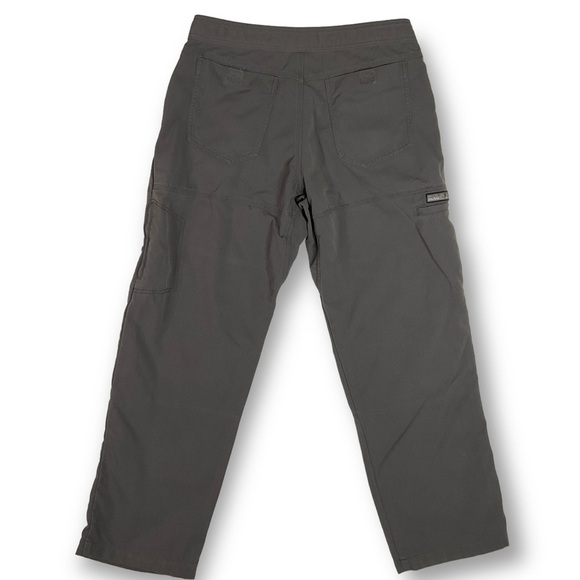 Prana Breathe Pants Sz L Hiking Adjustable Waist Cotton Gray Mens Outdoor - Picture 6 of 11